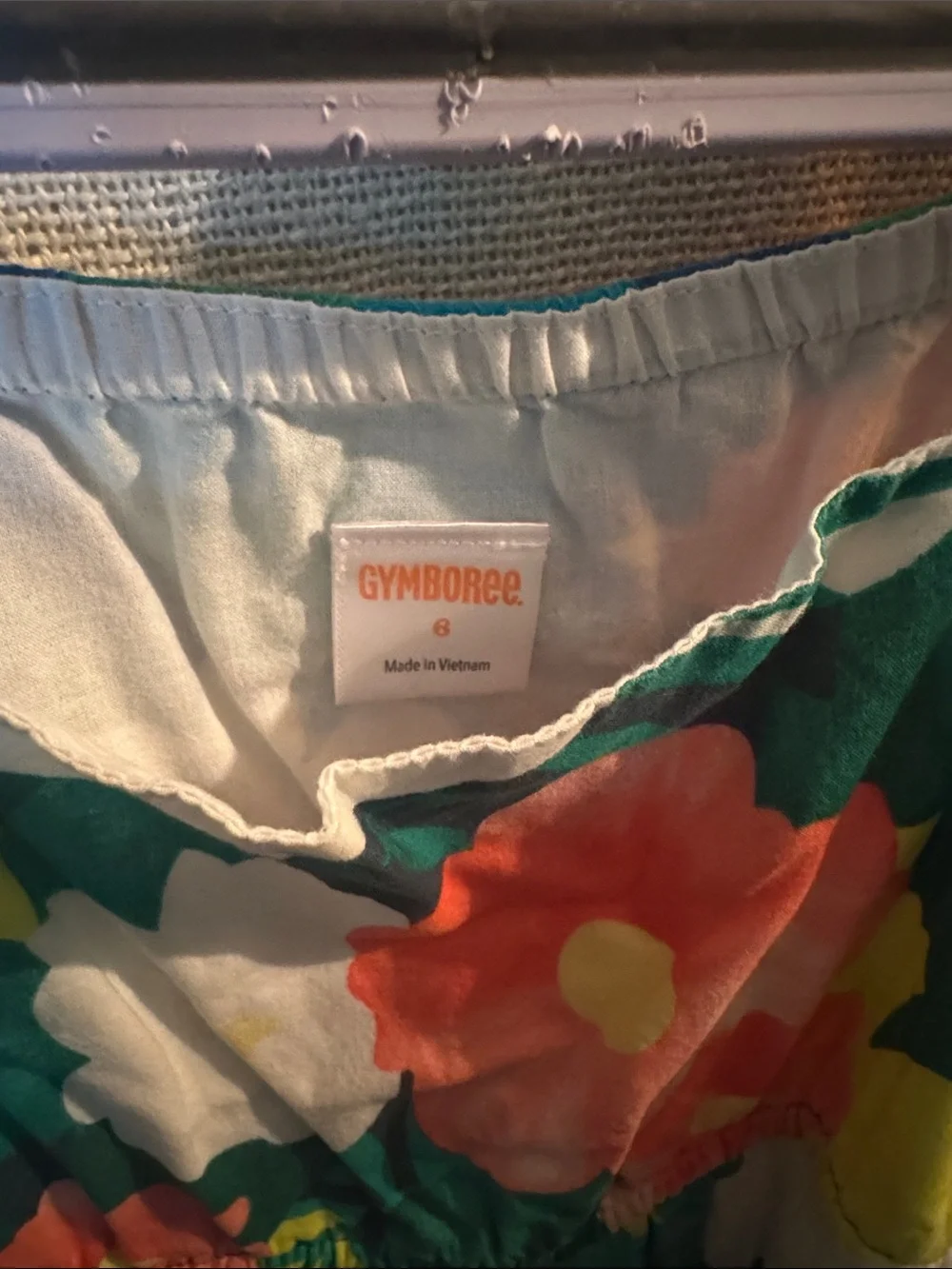 Gymboree Green Multicolor Floral Tie-Shoulder Sundress